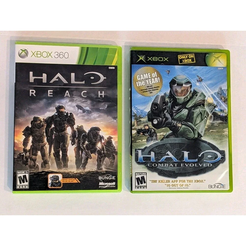 Halo: Combat Evolved & Halo Reach Microsoft XBOX & XBOX 360 Game Of The Year